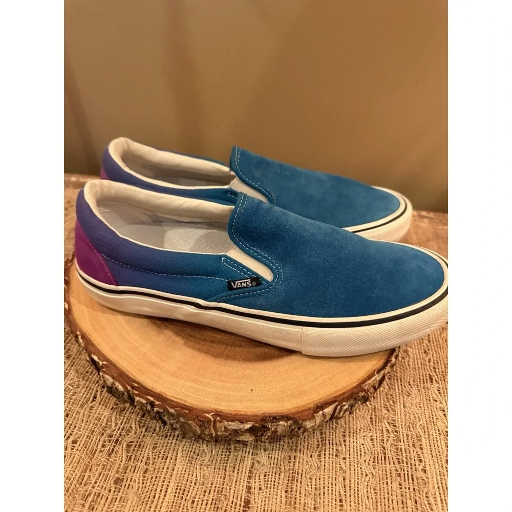 Vans Slip On Pro Skate Blue & Purple Heel Fade Turkish Tile/Dwbery US-9.5